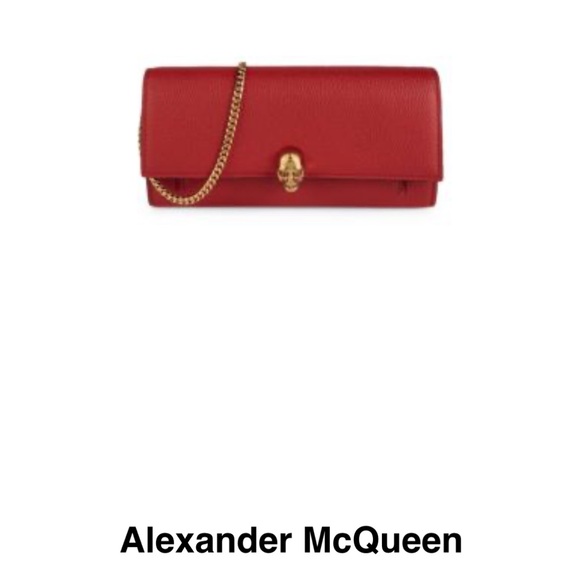 Alexander McQueen Red Wallet on Chain main image 0